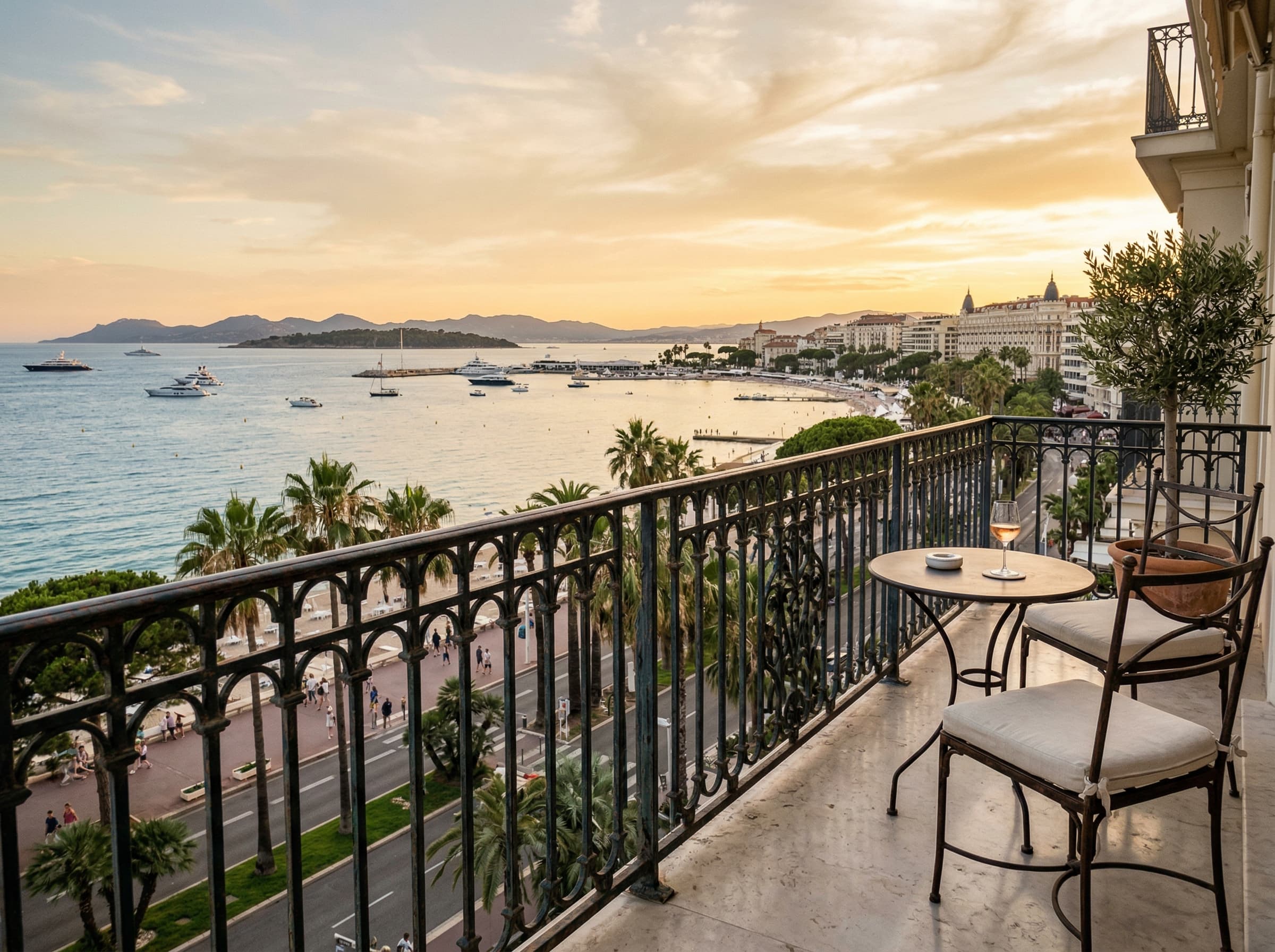 Appartement sur la Croisette — Cannes — vue Baie et Îles de Lérins