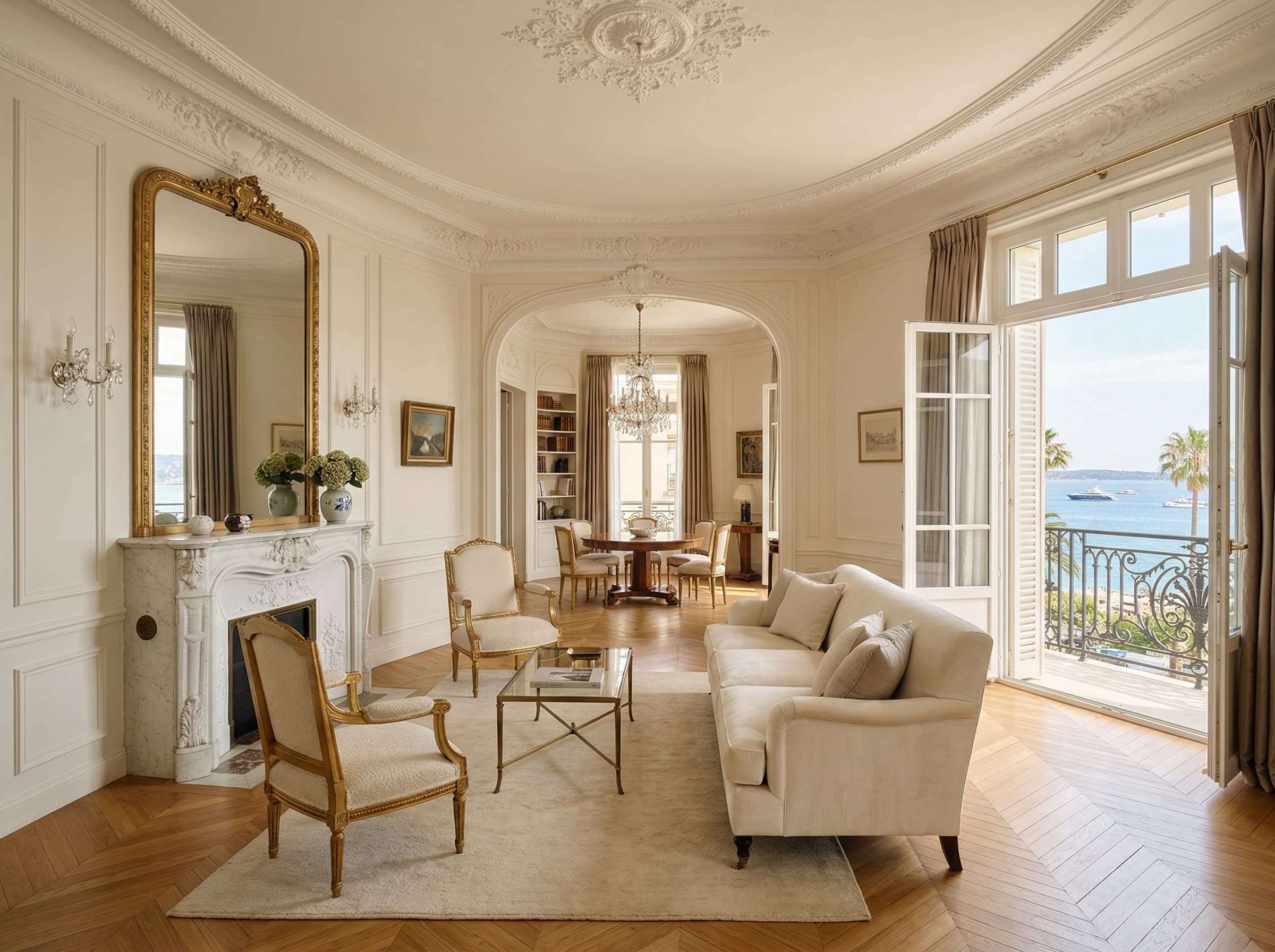 Appartement sur la Croisette — Cannes — vue Baie et Îles de Lérins — photo 2