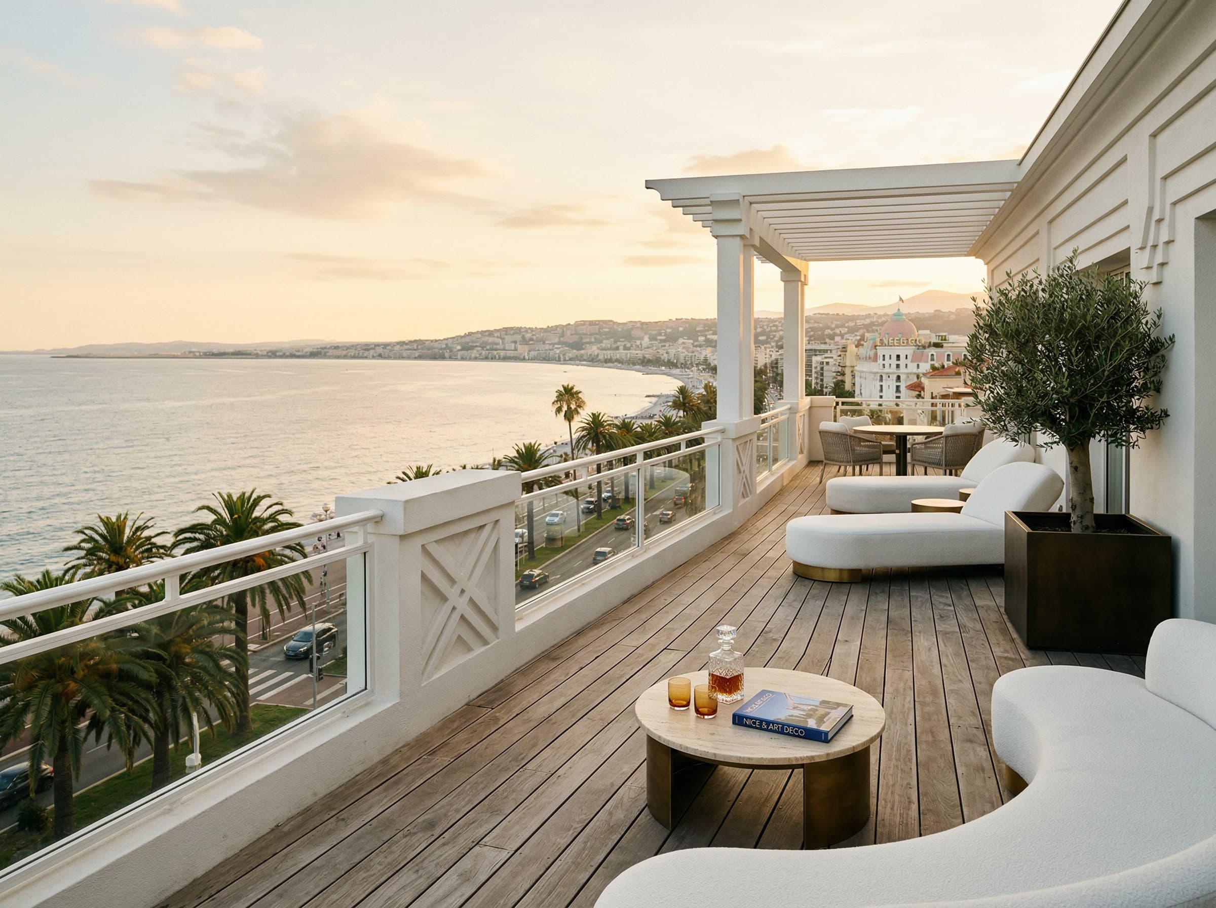 Penthouse Promenade — Nice — terrasse sur la Baie des Anges