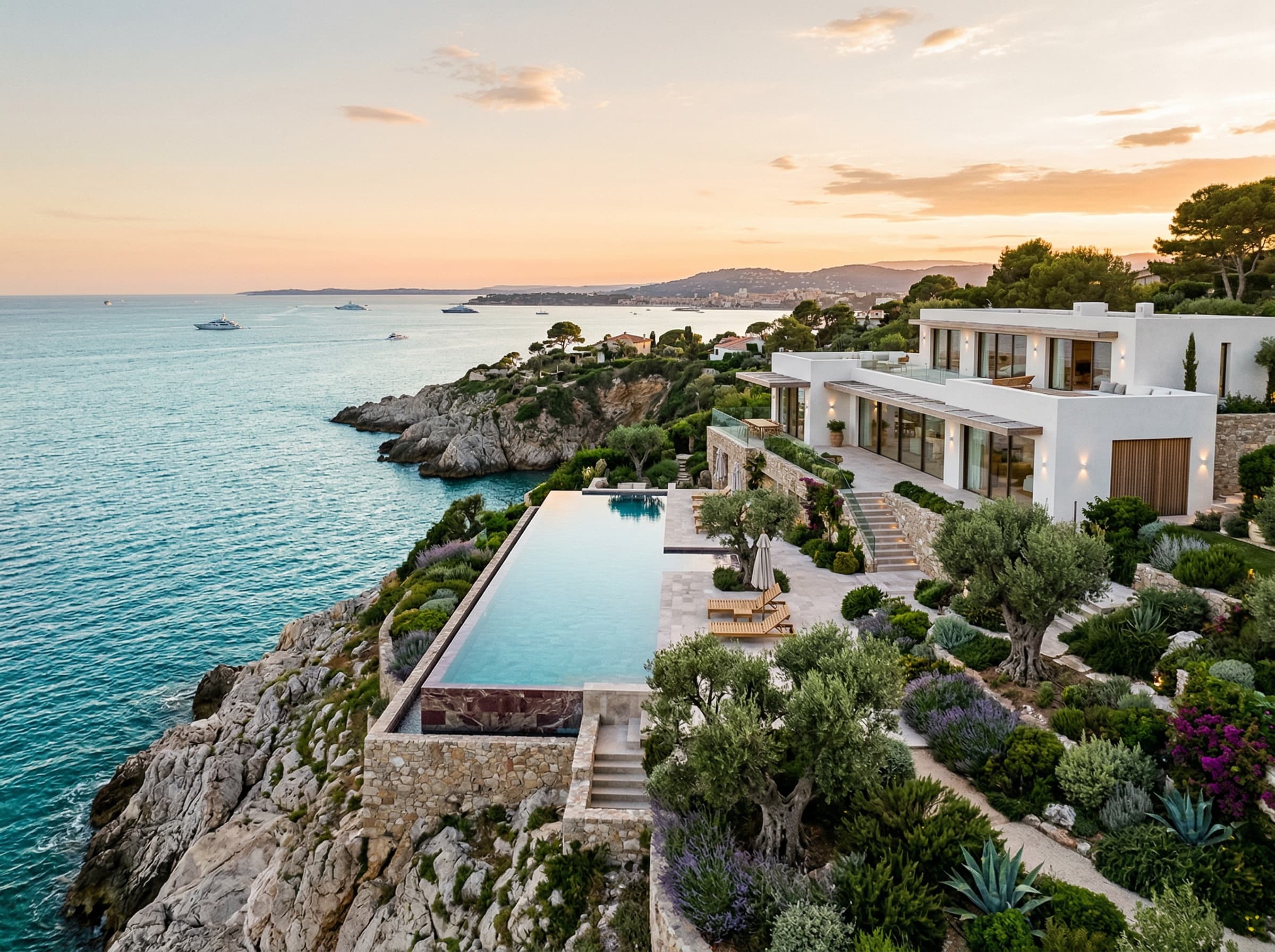 Villa Belvédère — Cap d'Antibes — vue mer panoramique